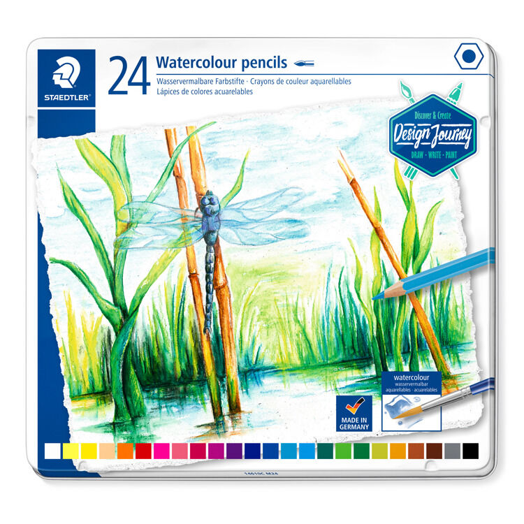 aquarel kleurpotloden - metalen etui 24 st DJ (14610C M24)