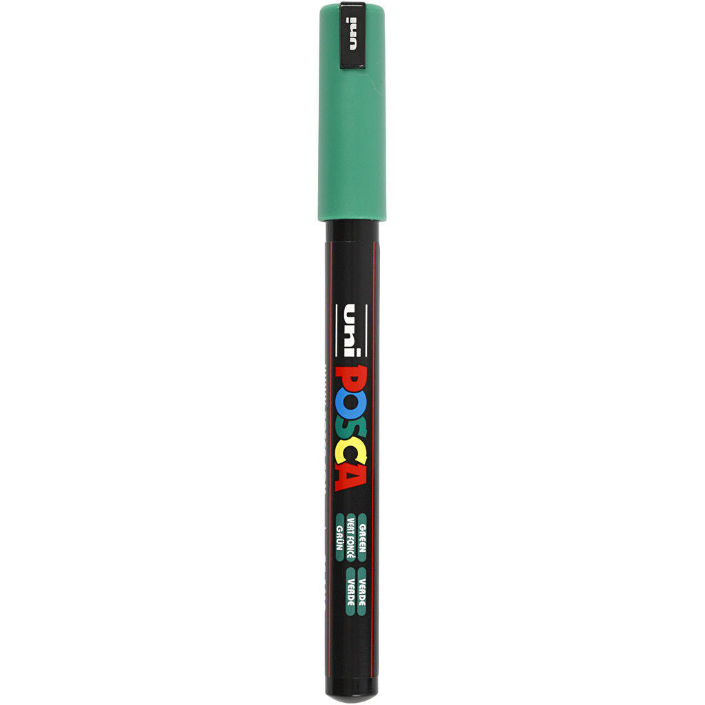 Uni Posca Verfmarker - lijndikte: 0,7 mm - PC-1MR - Donker Groen - 06