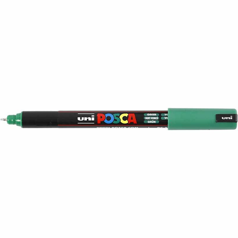 Uni Posca Verfmarker - lijndikte: 0,7 mm - PC-1MR - Donker Groen - 06