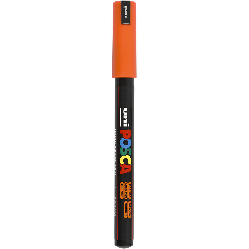 Uni Posca Verfmarker - lijndikte: 0,7 mm - PC-1MR - Donker Oranje - 04