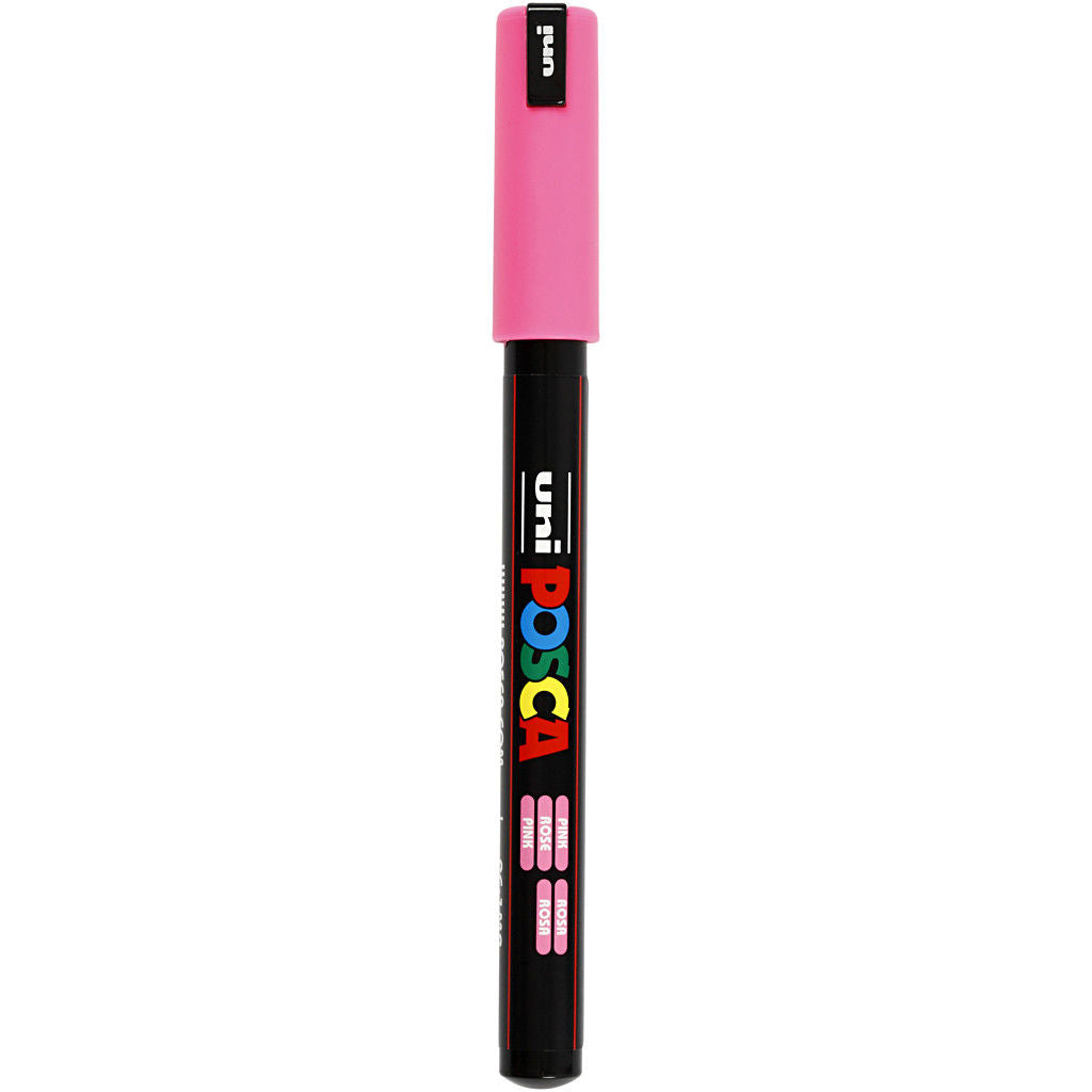 Uni Posca Verfmarker - lijndikte: 0,7 mm - PC-1MR - Roze - 13