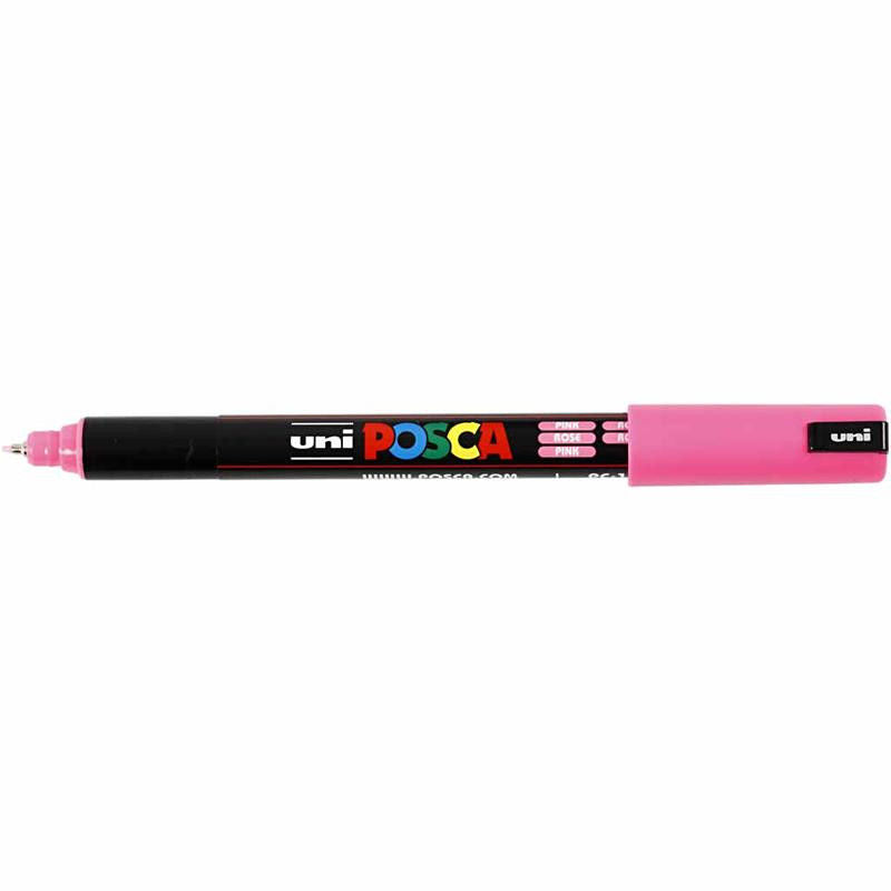 Uni Posca Verfmarker - lijndikte: 0,7 mm - PC-1MR - Roze - 13