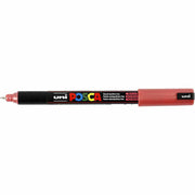 Uni Posca Verfmarker - lijndikte: 0,7 mm - PC-1MR - Metallic Rood - M15