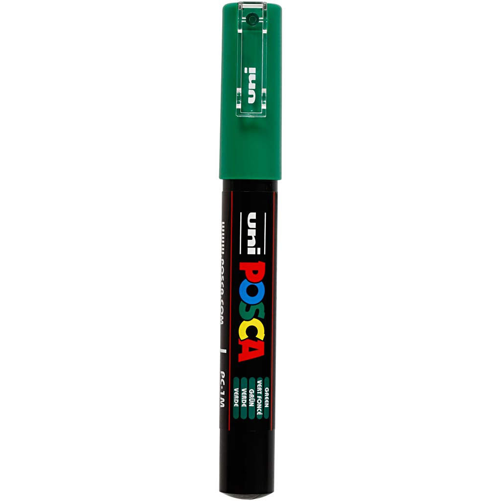 Uni Posca Verfmarker - lijndikte: 0,7 mm - PC-1MC - Donkergroen - 06
