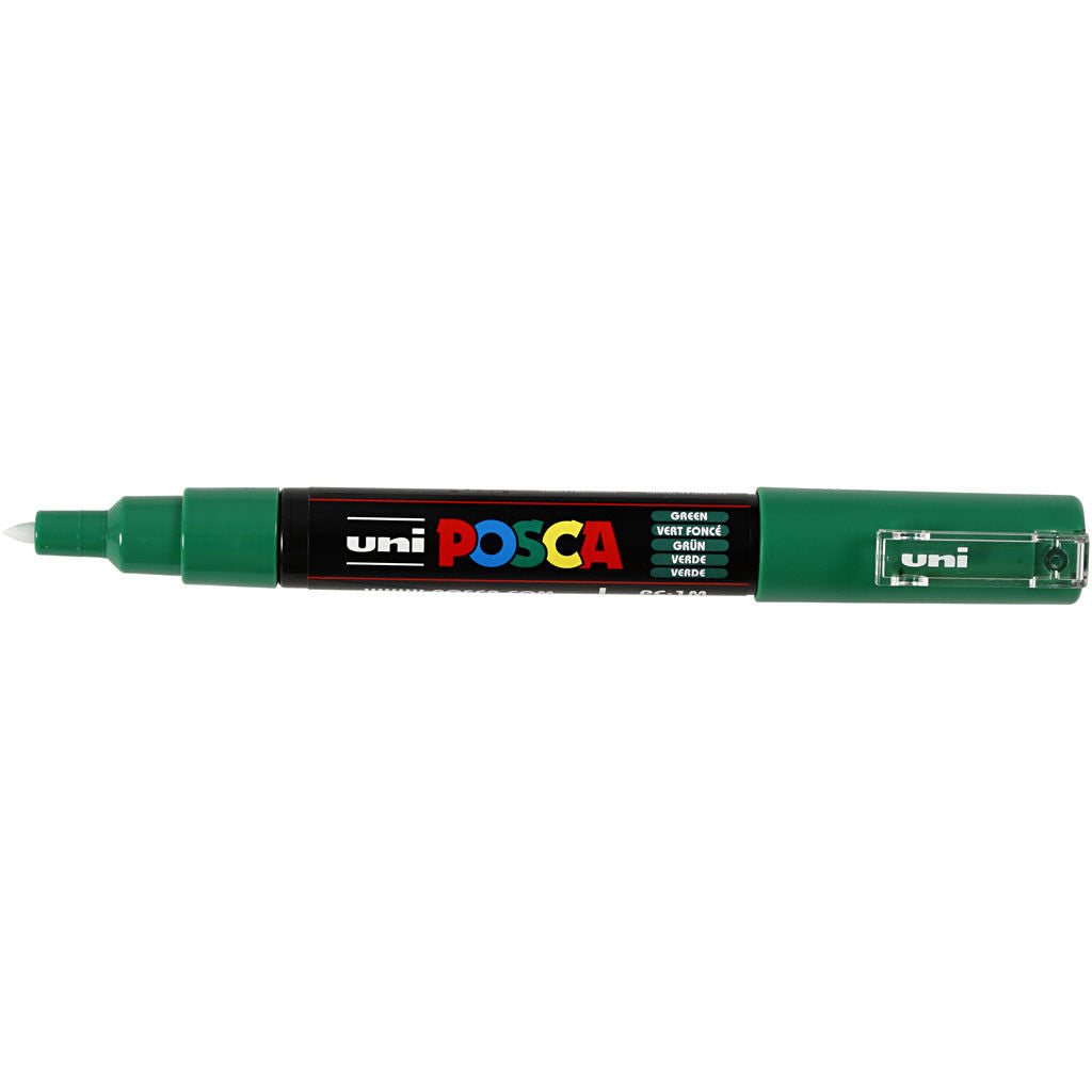 Uni Posca Verfmarker - lijndikte: 0,7 mm - PC-1MC - Donkergroen - 06