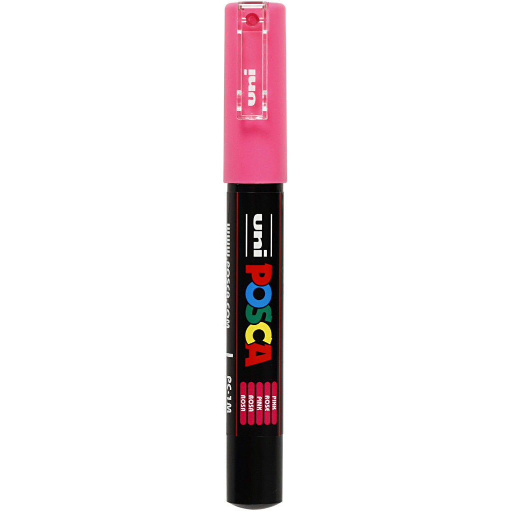 Uni Posca Verfmarker - lijndikte: 0,7 mm - PC-1MC - Roze - 13