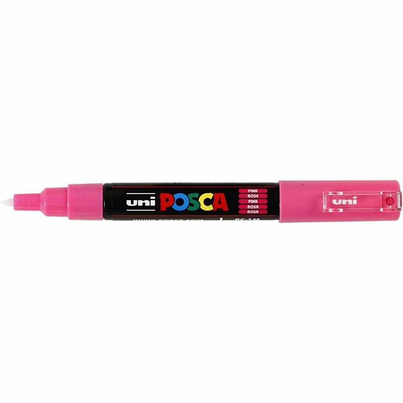 Uni Posca Verfmarker - lijndikte: 0,7 mm - PC-1MC - Roze - 13