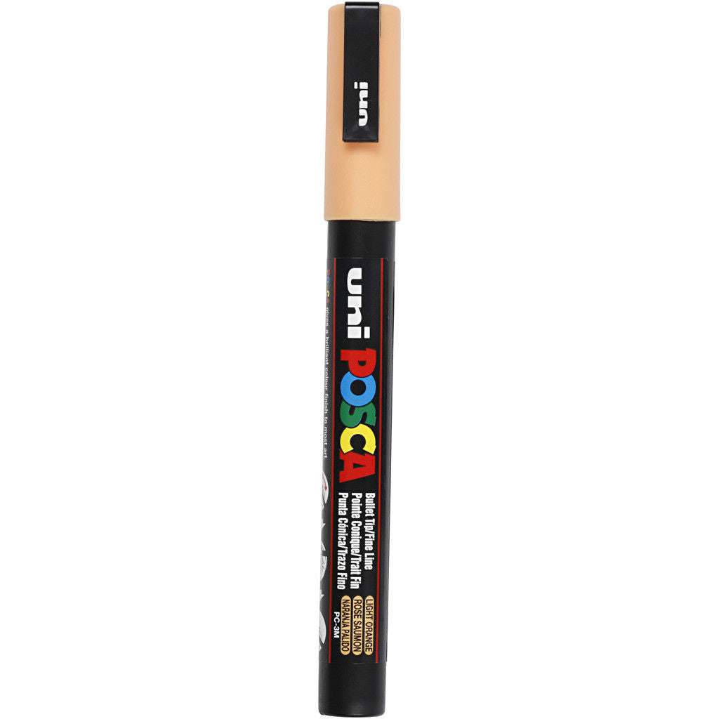 Uni Posca Verfmarker - lijndikte: 0,9-1,3 mm - PC-3M - Zalmrose - 54