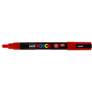 Uni Posca Verfmarker - lijndikte: 0,9-1,3 mm - PC-3M - Rood - 15