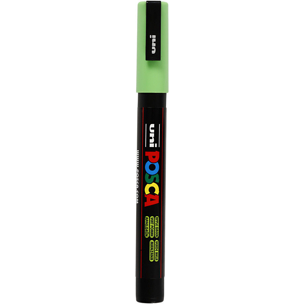 Uni Posca Verfmarker - lijndikte: 0,9-1,3 mm - PC-3M - Appelgroen - 72