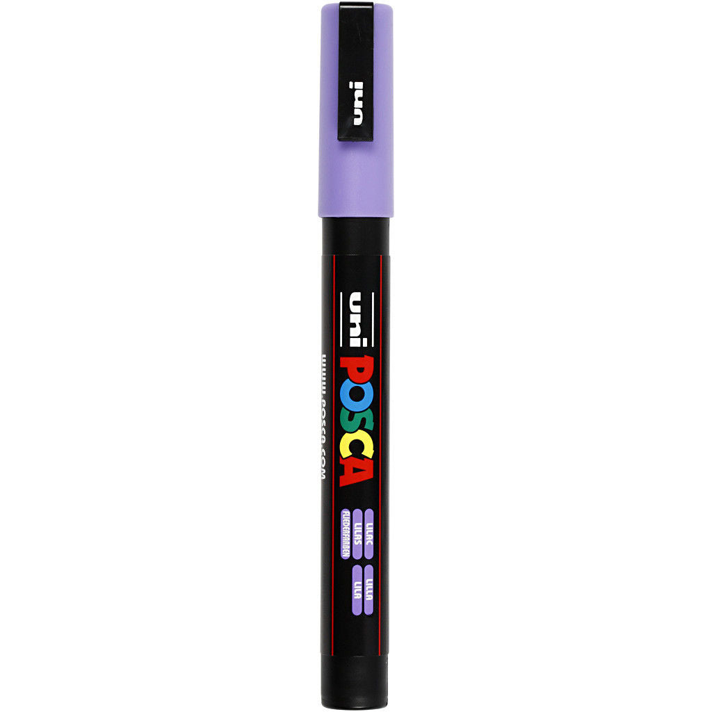 Uni Posca Verfmarker - lijndikte: 0,9-1,3 mm - PC-3M - Lila - 34