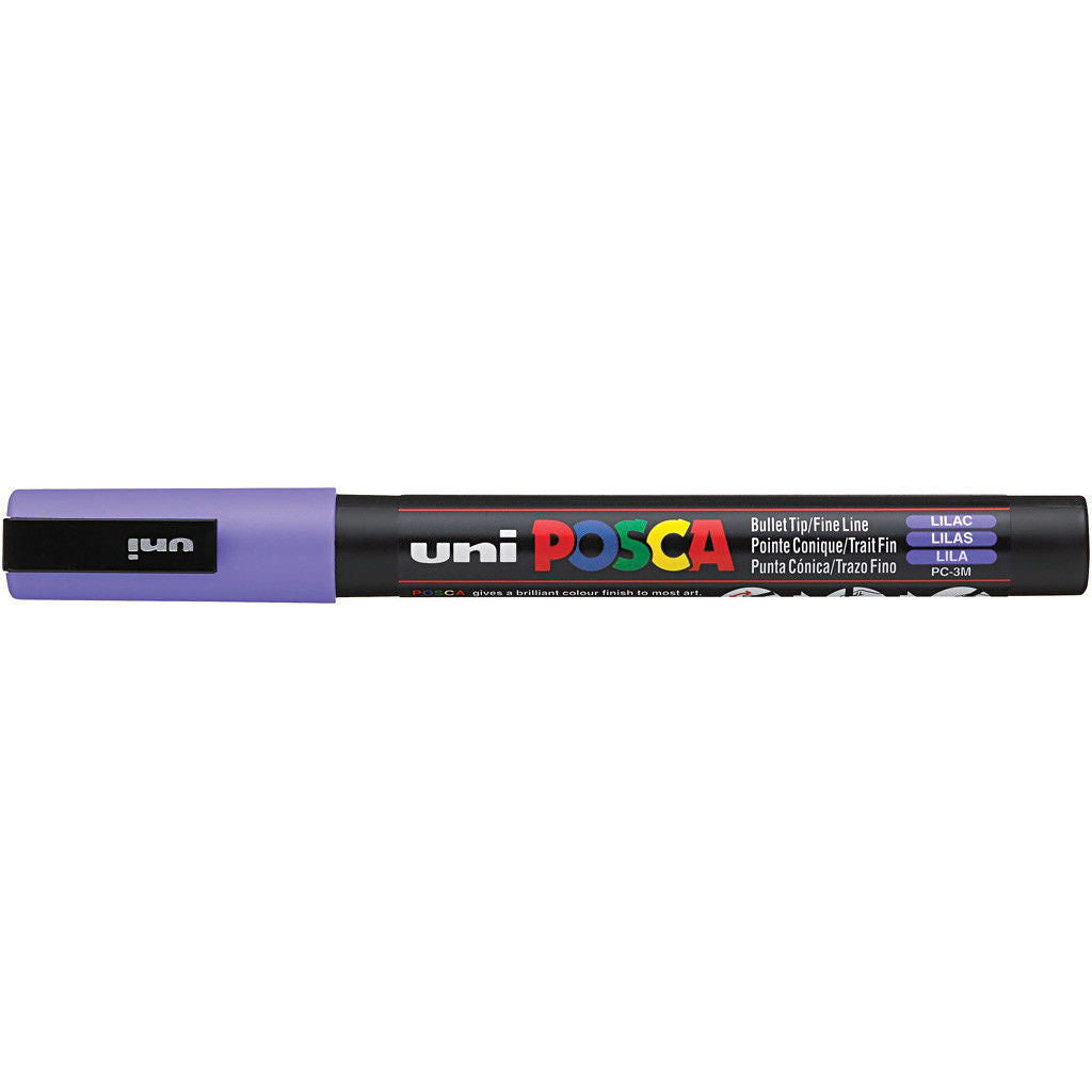 Uni Posca Verfmarker - lijndikte: 0,9-1,3 mm - PC-3M - Lila - 34