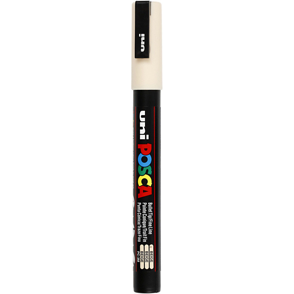 Uni Posca Verfmarker - lijndikte: 0,9-1,3 mm - PC-3M - Beige - 45
