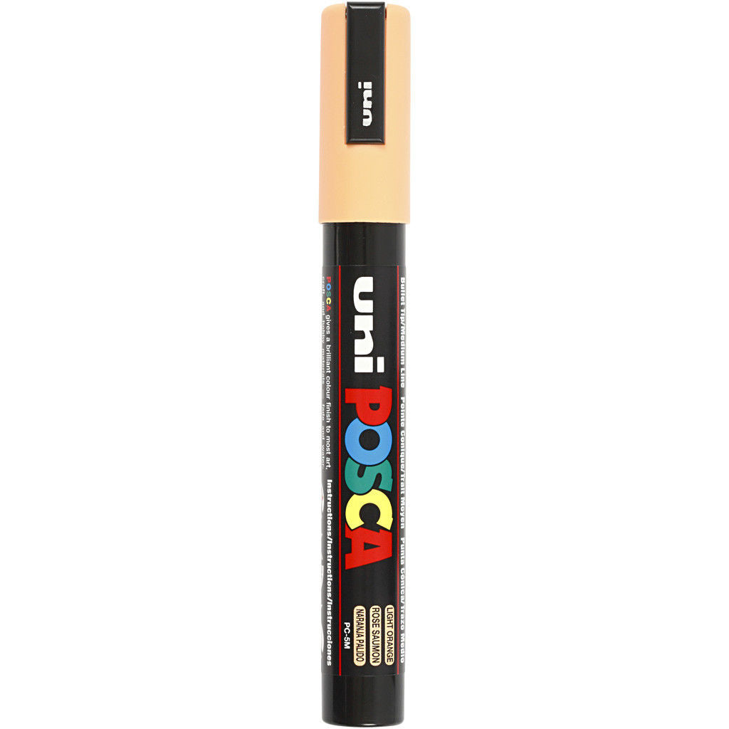 Uni Posca Verfmarker - lijndikte: 2,5 mm - PC-5M - Zalmroze - 54