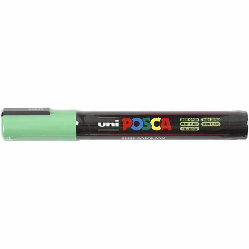 Uni Posca Verfmarker - lijndikte: 2,5 mm - PC-5M - Lichtgroen - 5