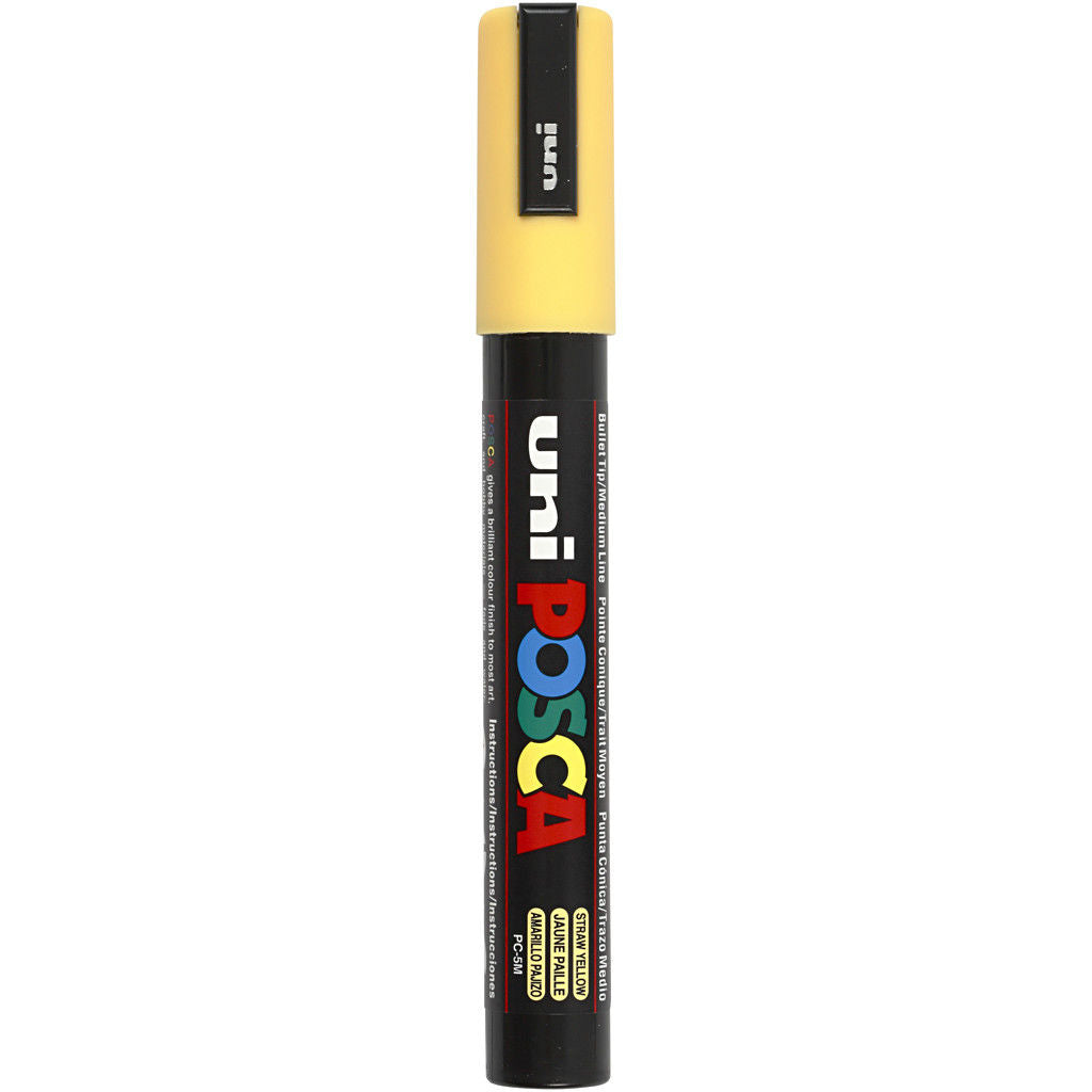 Uni Posca Verfmarker - lijndikte: 2,5 mm - PC-5M - Strogeel - 73