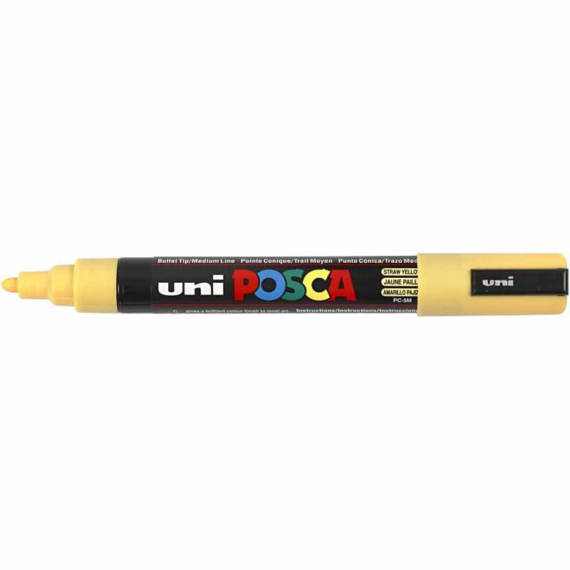 Uni Posca Verfmarker - lijndikte: 2,5 mm - PC-5M - Strogeel - 73