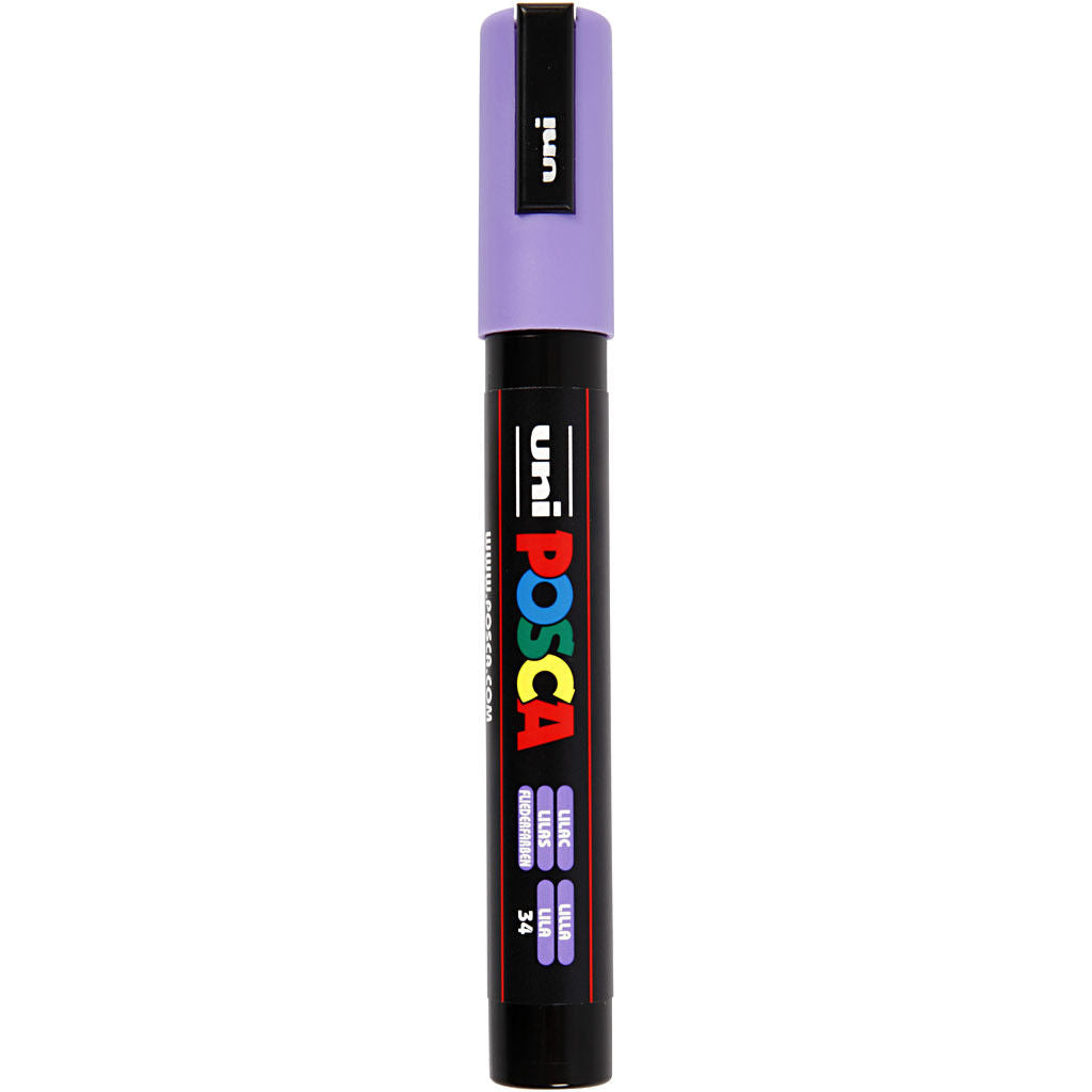 Uni Posca Verfmarker - lijndikte: 2,5 mm - PC-5M - Lila - 34