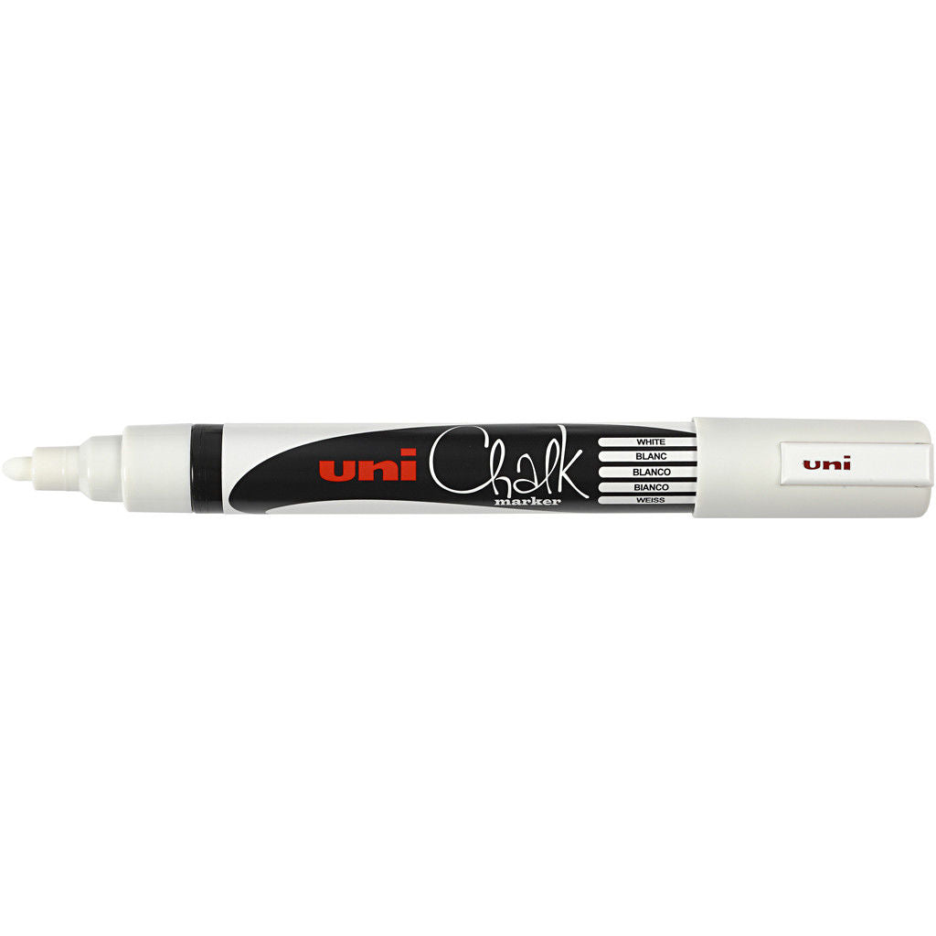 Chalk Marker, lijndikte: 1,8-2,5 mm, wit, 1stuk (PWE 5M BL))