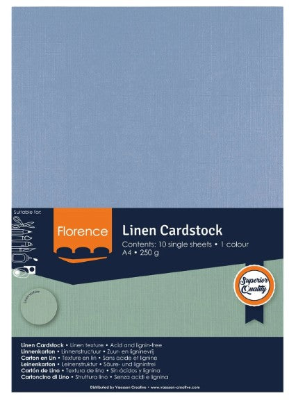 Florence - Linnenkarton - 250g - A4 - Steel - 10x (2821-0052)
