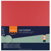 Florence • Linnenkarton 250g 30,5x30,5cm Poppy 10x (2822-030)