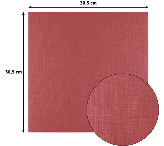 Florence • Linnenkarton 250g 30,5x30,5cm Cassis 10x (2822-032)