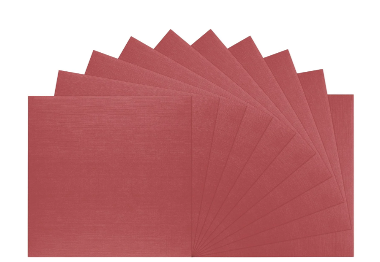 Florence • Linnenkarton 250g 30,5x30,5cm Cassis 10x (2822-032)