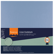 Florence • Linnenkarton 250g 30,5x30,5cm Steel 10x (2822-052)