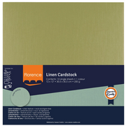 Florence • Linnenkarton 250g 30,5x30,5cm Acacia 10x (2822-079)
