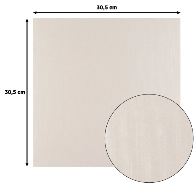 Florence • Linnenkarton 250g 30,5x30,5cm Cool Grey 10x (2822-082)
