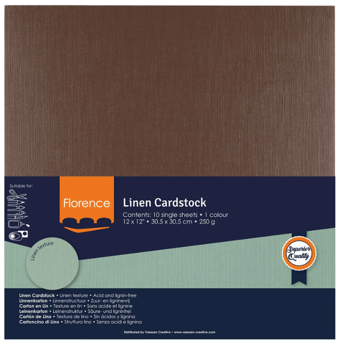 Florence • Linnenkarton 250g 30,5x30,5cm Bear 10x (2822-094)

