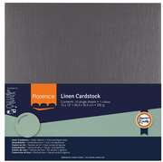 Florence • Linnenkarton 250g 30,5x30,5cm Anthracite 10x (2822-095)
