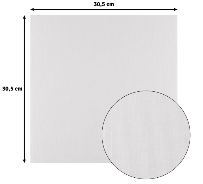 Florence • Linnenkarton 250g 30,5x30,5cm Ivory 10x (2822-102)