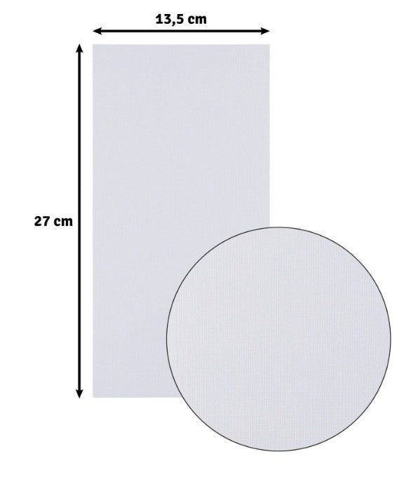 Florence • Linnenkarton 250g 27x13,5cm White 10x (2823-097)