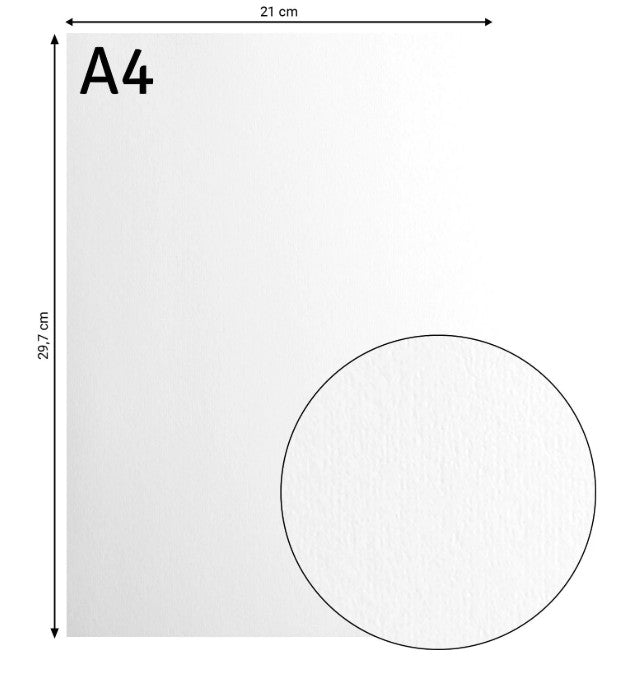Florence • Cardstock Papier 216g Glad A4 Wit 10x (2927-097)
