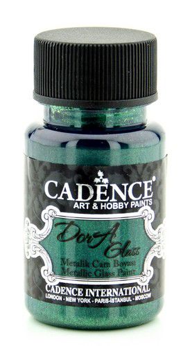 Cadence - Dora - Metallic Glas Verf - Emerald groen - 50 ml (3141)