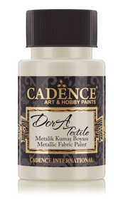 Cadence - Dora metallic - textiel verf - Platina - 50 ml (1137)