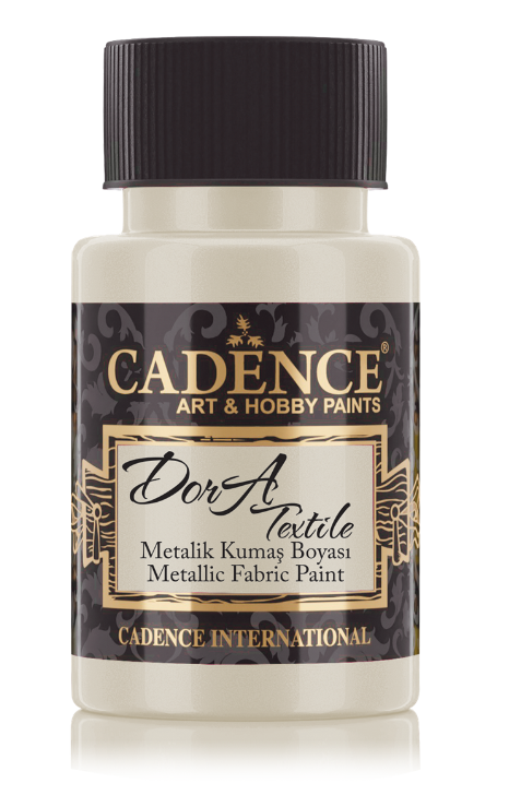 Cadence - Dora metallic - textiel verf - Platina - 50 ml (1137)