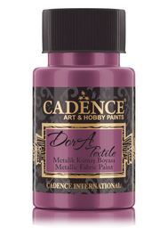 Cadence - Dora metallic - textiel verf - Cyclaam - 50 ml (1144)