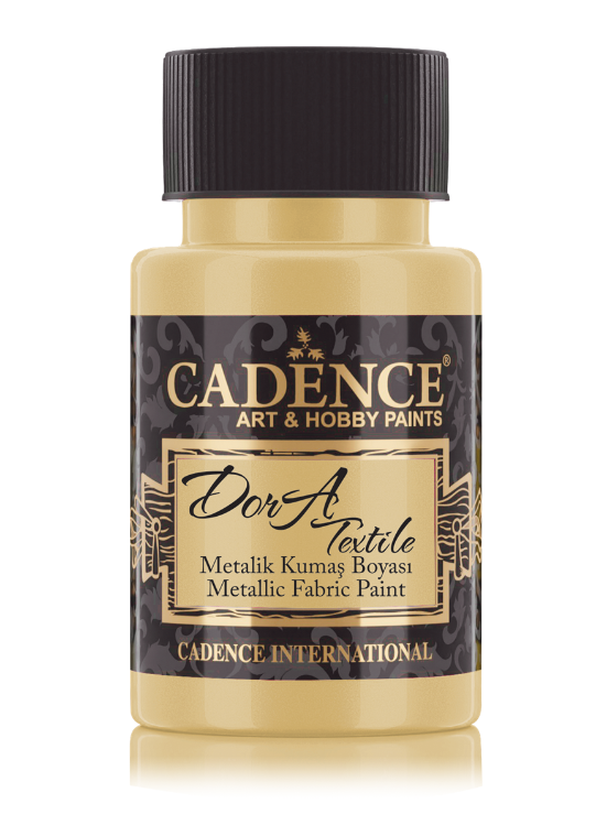 Cadence - Dora metallic - textiel verf - Witgoud - 50 ml (1148 )