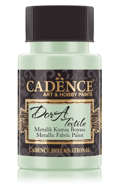 Cadence - Dora metallic - textiel verf - Mint - 50 ml (1153)