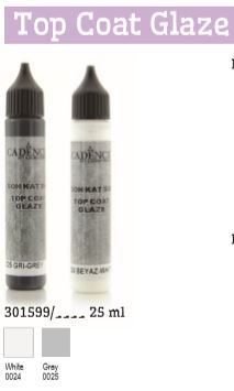Cadence - Top Coat Glaze - voor Beton effect - Grijs - 25 ml (0025) - OPRUIMING