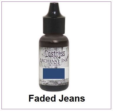 Ranger Distress Archival Reinkers - Faded Jeans - Tim Holtz (ARD66347)