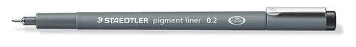 Staedtler Pigment liner fineliner 0,2 mm zwart