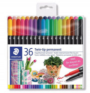 permanente stift dubbele punt - set 18 st (3187 TB18)