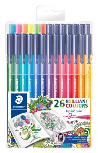 triplus color kleurstift - etui 26 st J. Basford (323 TB26 P)
