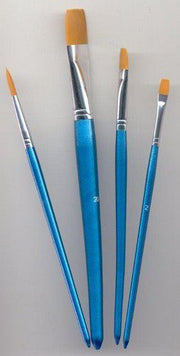 Penselen set nylon 3x plat 1x rond 4 ST (12185-8506)