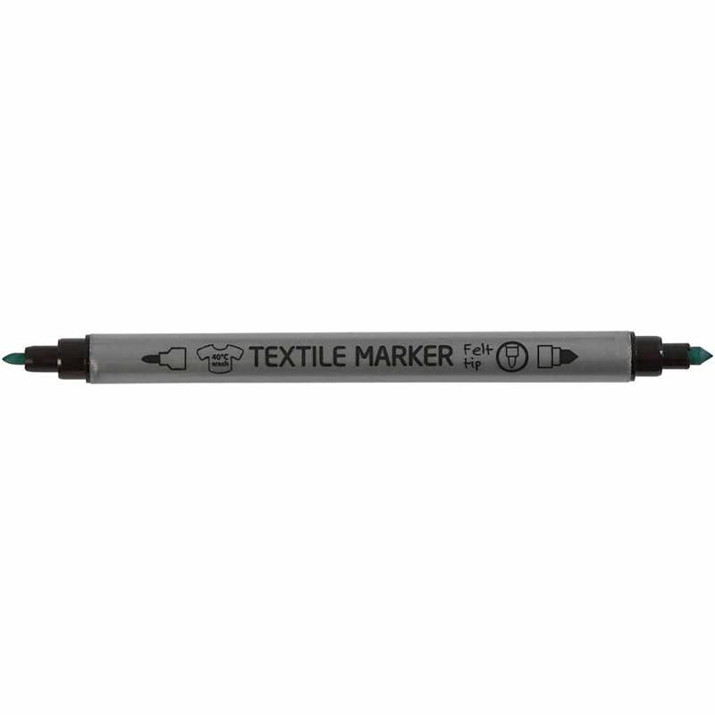 Textielstiften, lijndikte: 2,3+3,6 mm, standaardkleuren, 6stuks (334819)