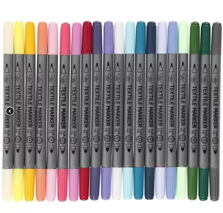 TEXTIELSTIFTEN SECUNDAIR 20 STUKS (34833)
