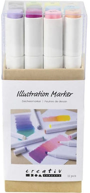 CC Alcoholmarker Pastelkleuren, 12 stuks (373740)